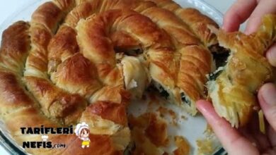 Ispanaklı El Açması Börek Tarifi